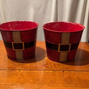 CHRISTMAS PLANTERS new bundle/2 with liners